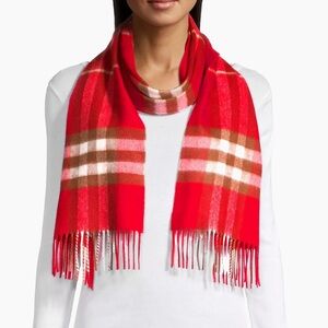Burberry Giant Check Cashmere Scarf
